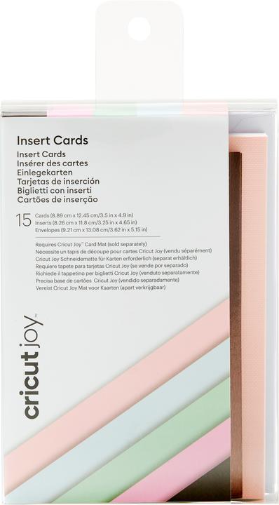 Cricut Carte vierge Joy marron/rose/gris clair, 15 pièces (15 pcs)