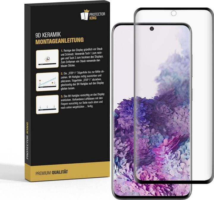 Produktbild Protectorking 3x Ceramic-Glass Full Cover HD Klar (3 Stück, Samsung Galaxy S20 Ultra)
