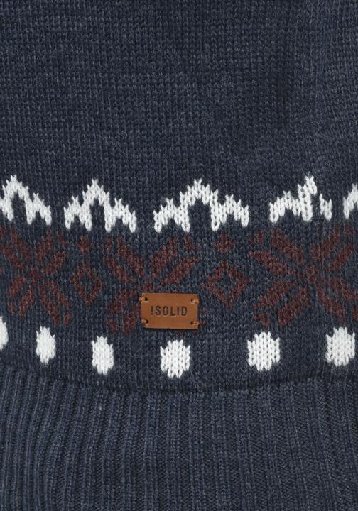 Image du produit Solid Norwig Pull En Grosse Maille Pull-Over Tricot Pour Homme Avec Encolure Rond (M)