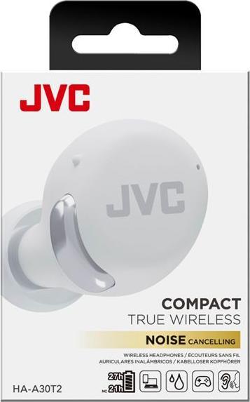 Produktbild JVC HA-A30T2-B-Kompakte, stilvolle echte drahtlose Ohrhörer mit Geräuschstündung-Weiss (HAA30T2WU) (ANC, Kabellos)