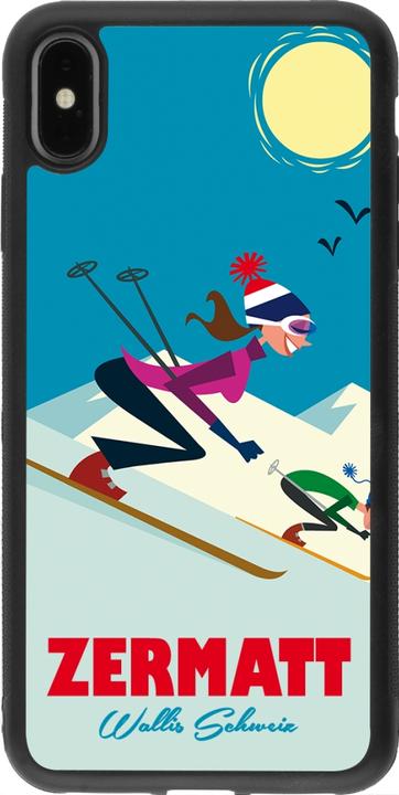 Produktbild PhoneLook Hülle Silikon schwarz Zermatt Ski Downhill (Apple iPhone XS Max)