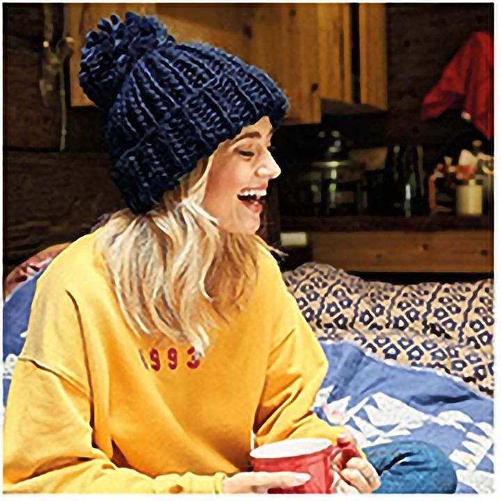 Produktbild Beechfield Oversizedstrickmütze Mit Bommel (One Size)