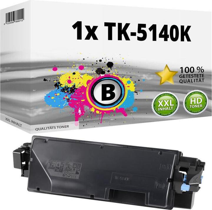 Actual product image Druckfuxx 1x XXL TONER TK-5140BK für Kyocera ECOSYS M6030 CDN M6530 CDN P6130 CD