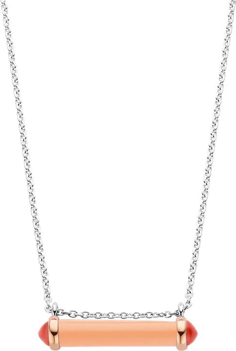 Ti Sento Milano Collier korallenpink bicolor rosévergoldet 3963CP/42 (925 Sterling Silber, 48 cm)