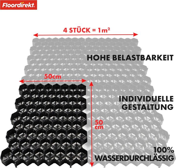 Floordirekt Rasengitter (50 cm, 50 cm)
