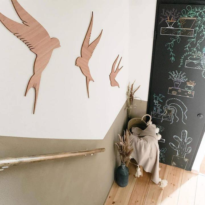 Produktbild Trenddeko Vögel (3-teilig) (35 x 20 cm)