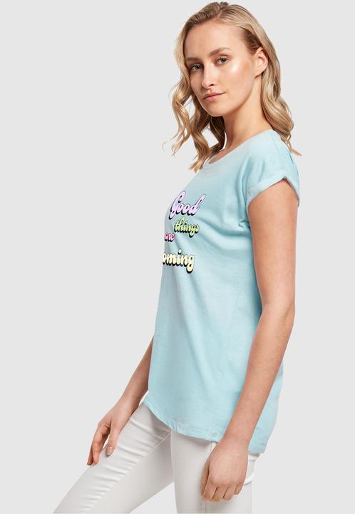 Actual product image Merchcode Ladies Good Things Extended Shoulder Tee - 112623 (S)