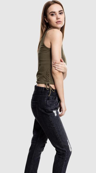 Image du produit Urban Classics Ladies Lace Up Cropped Top (L)
