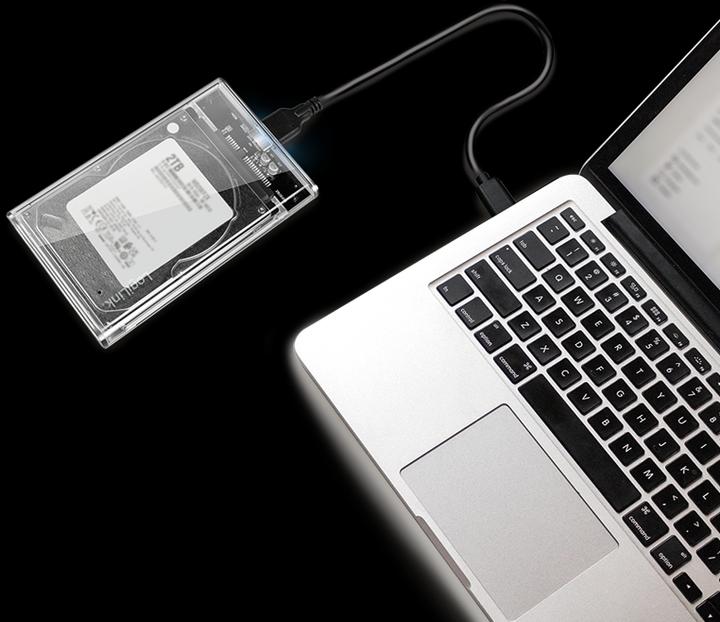 Actual product image LogiLink Hard disk enclosure 2.5", HDD/SSD, USB 3.0, tool-free (2.5")