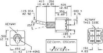 Actual product image Velleman Vertical Toggle Switch Dpdt On-On