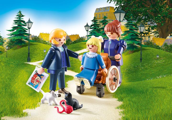 Produktbild Playmobil Clara mit Vater und Fräulein Rottenmeier (70258, Playmobil Heidi)