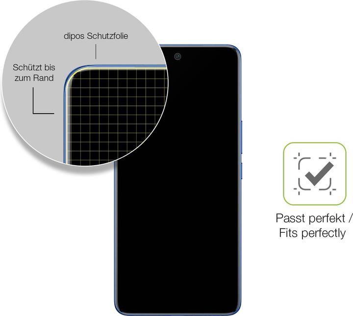 Immagine prodotto Dipos Full-Cover Pellicola Protettiva opaco (1 Pezzo/i, Vivo X50)