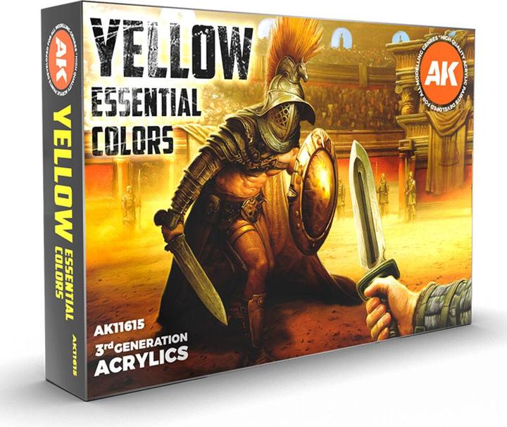 Produktbild AK Interactive Ak Set de Peinture - Yellow Essential Colors Set (Yellow Essential Colors Set)