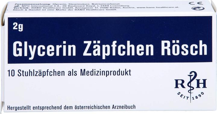 Immagine prodotto Rösch & Handel Supposte di glicerina 2 g 10 pz. (10 Pezzo/i)