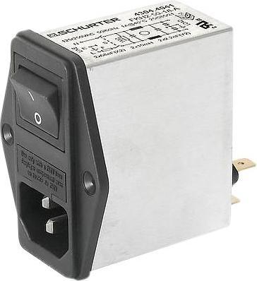 Produktbild Schurter IEC Filter Einbaustecker FKH-50-0001 (Kondensator)