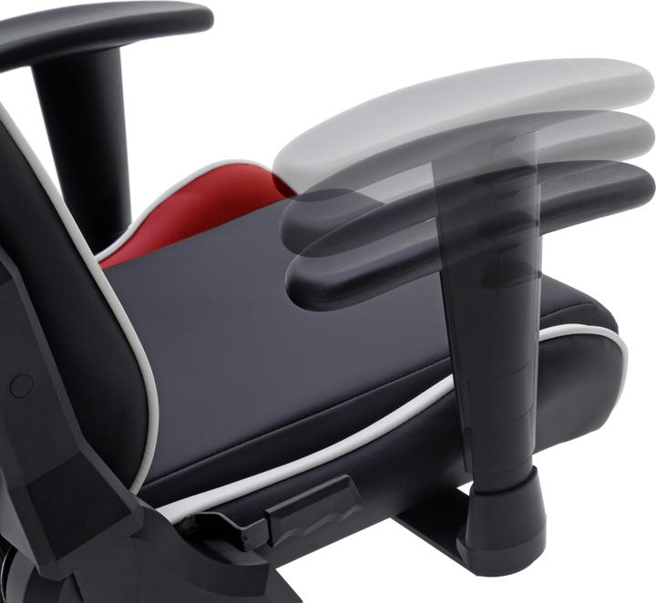 Image du produit McRacing Chaise de jeu P Series PF188-NRW Chaise de jeu, noir-rouge-blanc