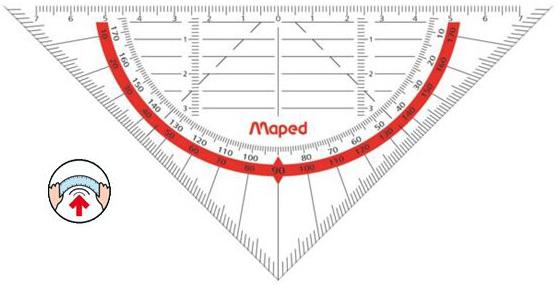 Produktbild Maped Geodreieck Geo-Flex, Hypotenuse: 160 mm (16 cm)