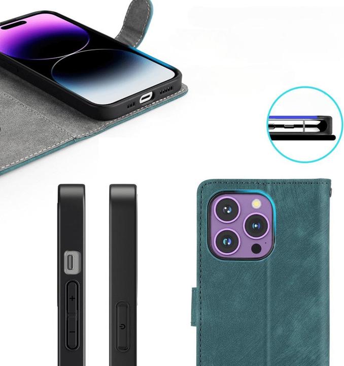 Produktbild Cover-Discount Xiaomi 13T / 13T Pro - Etui mit RFID Blocker dunkelblau (Xiaomi 13T)