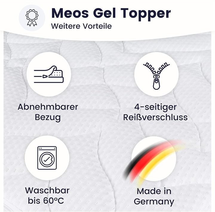Produktbild Meos Gel-Schaum Topper 100x200, hohes RG50 (100 x 200 cm)