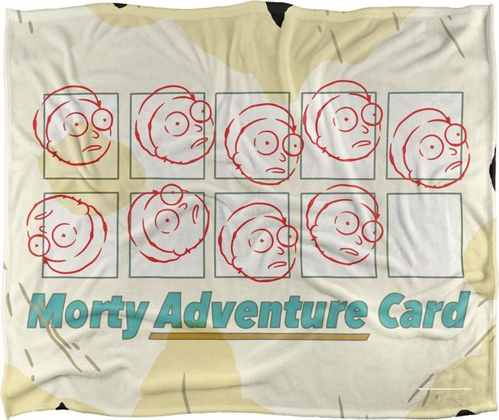 Produktbild Rick And Morty Decke Adventure Card (152 x 127 cm)
