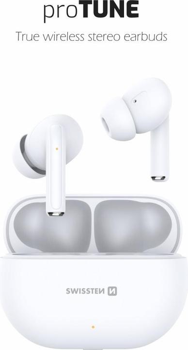 Actual product image Swissten Bluetooth Tws Earphones Pro Tune White (3 h, Wireless)