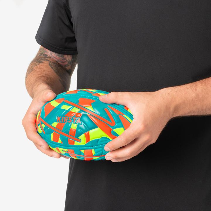 Actual product image Kipsta Beach rugby ball City Medium - R100 blue/orange