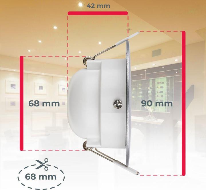 Actual product image B.K.Licht LED recessed lights (480 lm)