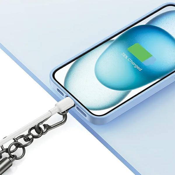 Image du produit Usams Uniwersalna smycz do telefonu 30cm niebieski/blue ZB283GS02 (US-ZB283)
