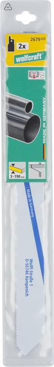 Produktbild wolfcraft wolfcraft 2 Säbelsägebl. BiM, Metall, fein, L=220