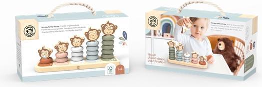 Actual product image NICI SP1003 Stacking toy monkey family 25,7x84x13,10cm