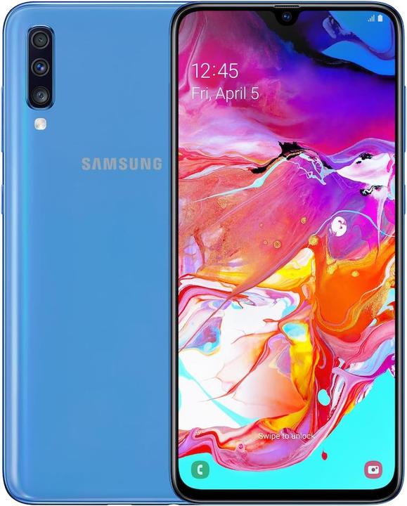 Samsung Galaxy A70 (128 GB, Azzurro, 6.70", Doppia SIM + SD, 32 Mpx, 4G)