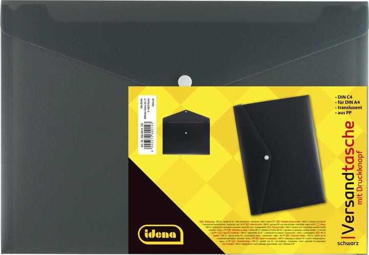 Produktbild Idena Versandtasche C4 PP, transluzent schwarz