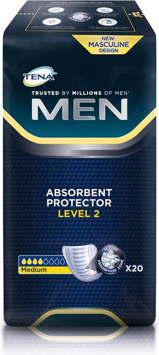 Immagine prodotto Tena Cuscinetti MEN per l'incontinenza vescicale livello 2 (20 x, Normale)