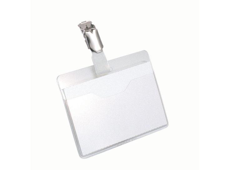 Image du produit Durable Badges en plastique rigide avec clip ouvert en haut