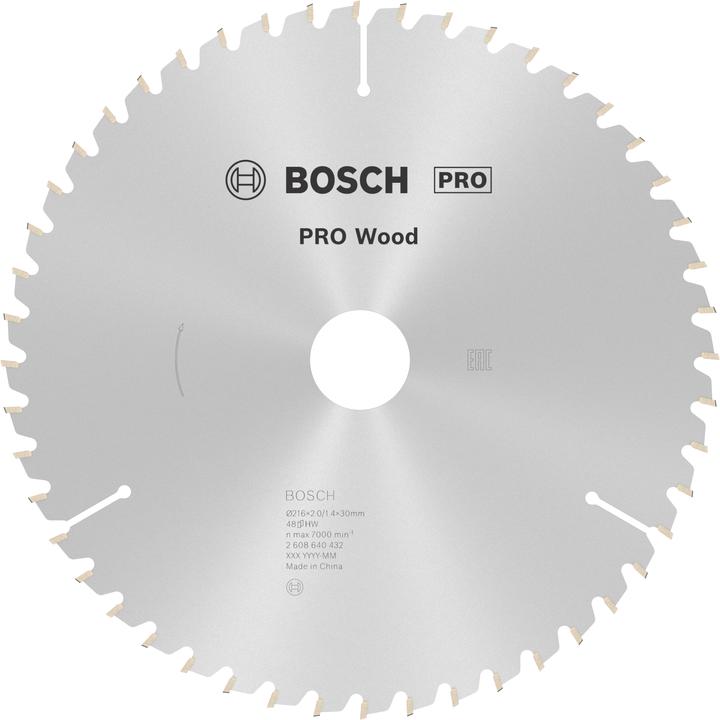 Actual product image Bosch Professional Zubehör PRO Wood circular saw blade, 216 x 2 x 30 mm