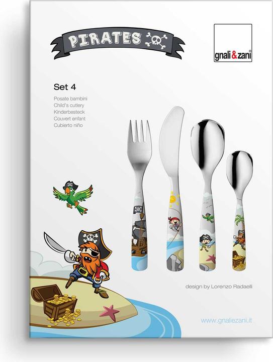 Produktbild Profino Kinderbesteck 'Pirat' 4-teilig
