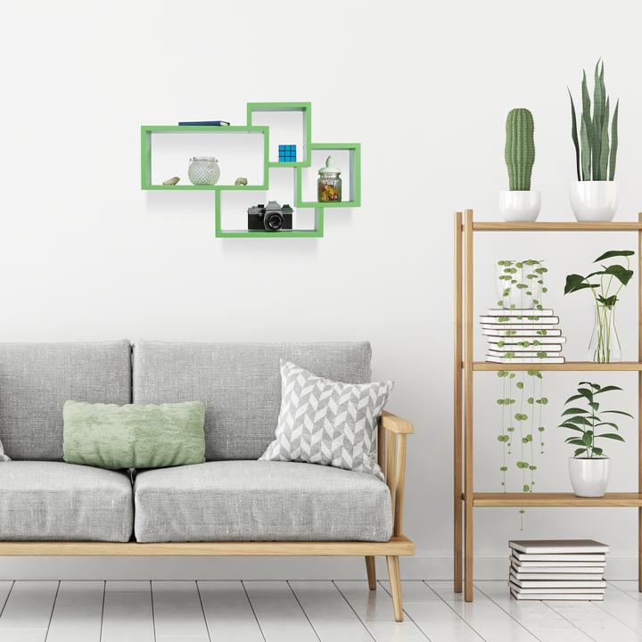 Actual product image Relaxdays Floating Cube Shelf (69 x 12 x 42 cm)