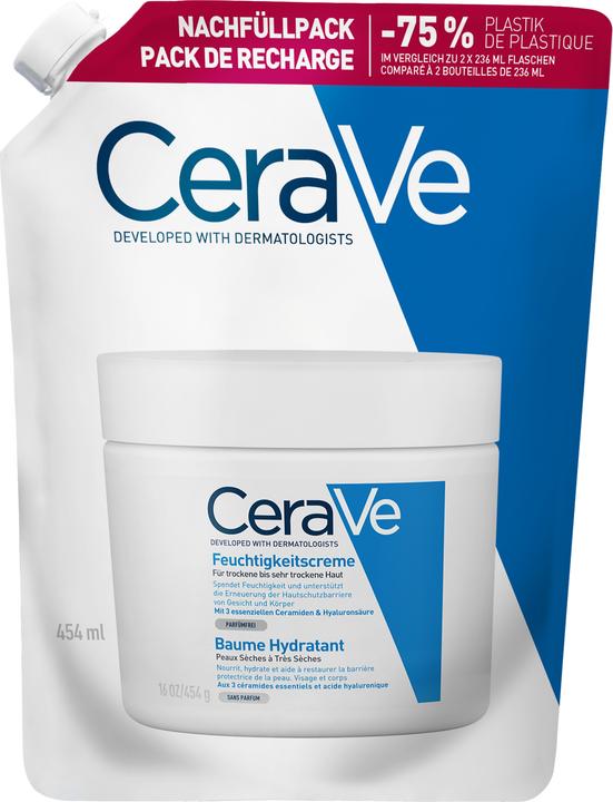 Produktbild CeraVe Moist Cream Refill englisch französisch (Körpermilch, 473 ml)