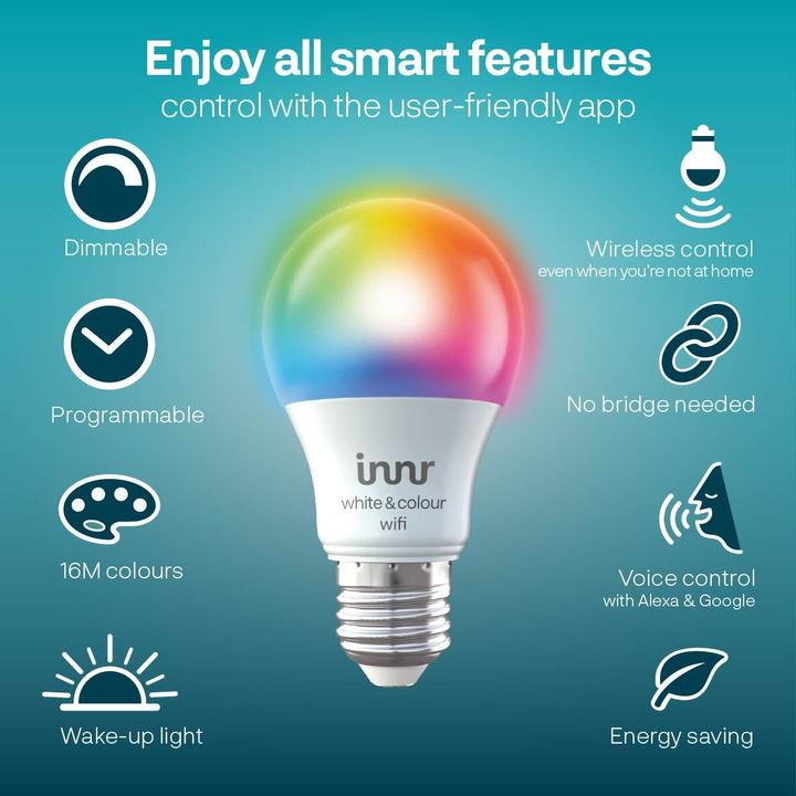 Image du produit Innr WRB 785 C-2 RGBW (E27, 9.20 W, 806 lm, 2 x, F)
