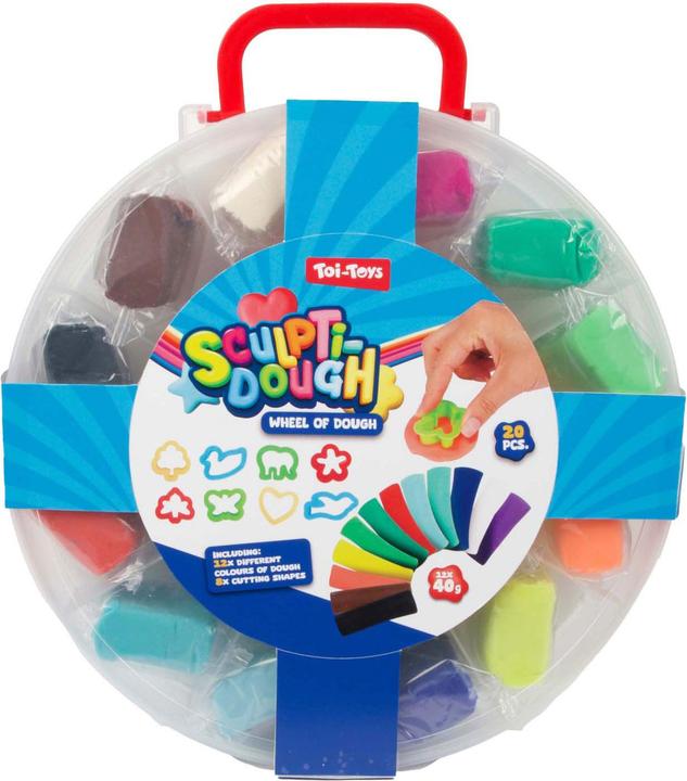 Actual product image Toi-Toys Sculptidough Clay-Set 12 x 40 Gramm, 20 Stück.
