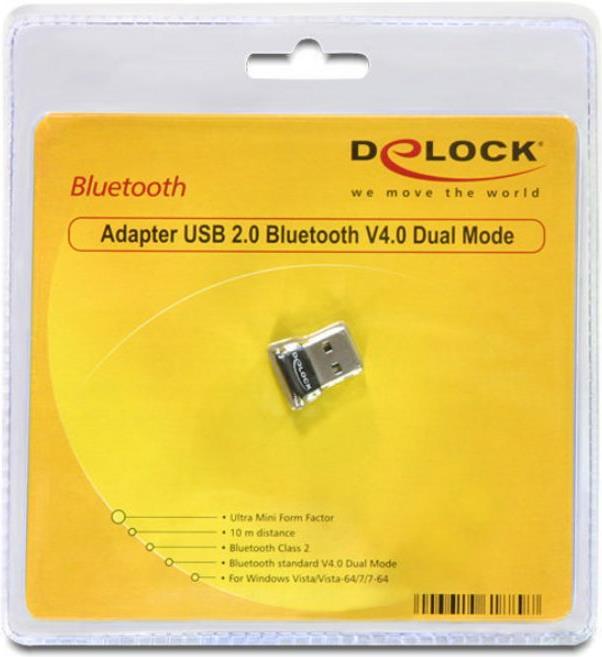 Image du produit Delock Adaptateur USB Bluetooth 4.0 (Emetteur & Récepteur)