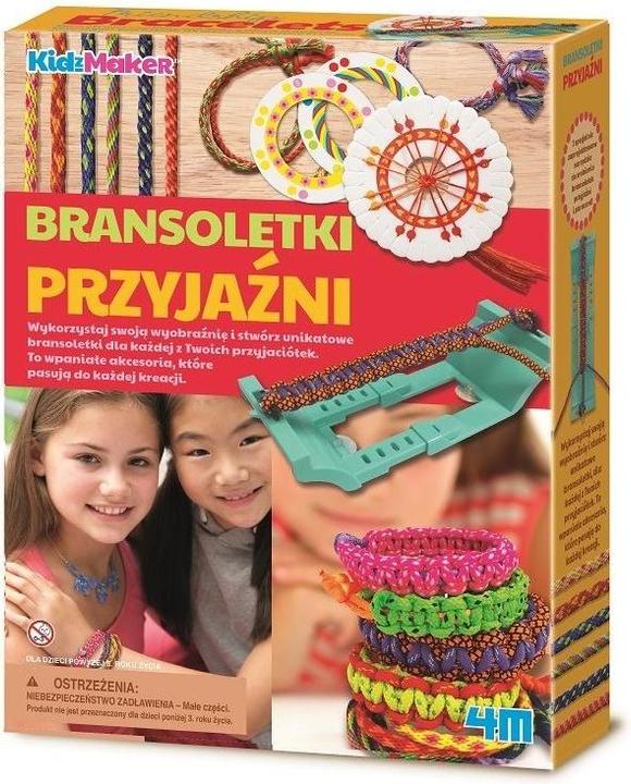 Actual product image 4M Craft Set Friendship Bracelets KidzMaker