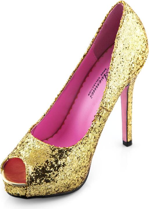 Produktbild Leg Avenue Glitzer Peeptoes gold
