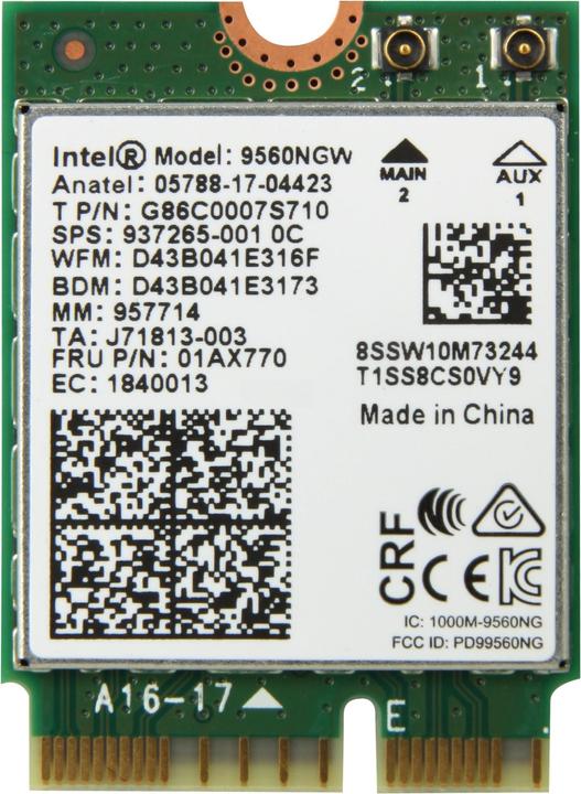 Intel Wireless-AC 9560 (M.2 E Key)