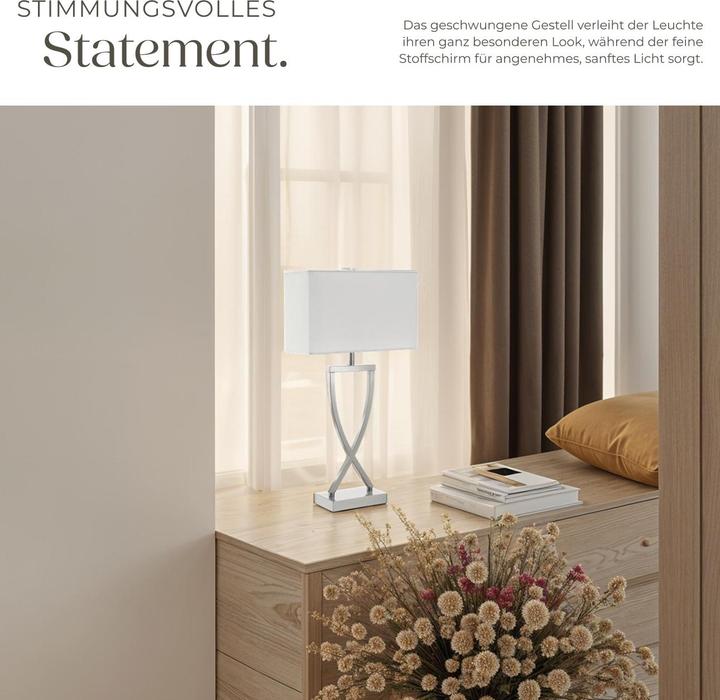 Actual product image tectake Table lamp Avina, modern design, 60W (E27)