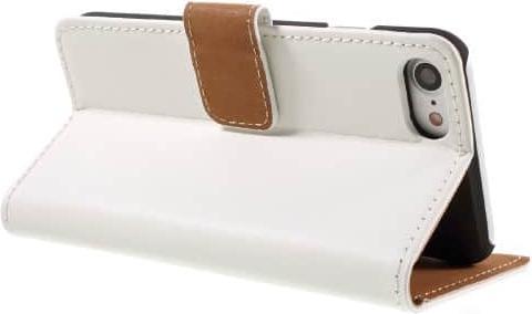 Immagine prodotto Ueli Express iPhone SE / 8 / 7 custodia a libro Custodia in vera pelle con slot per carte di credito bianco (Apple iPhone 8, Apple iPhone 7, Apple iPhone SE)