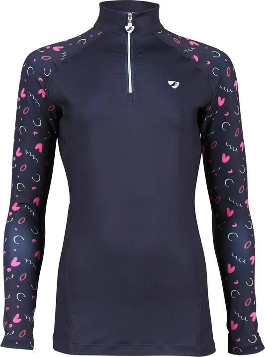 Actual product image Aubrion Girls Hyde Park Doodle Base Layer Top (128)