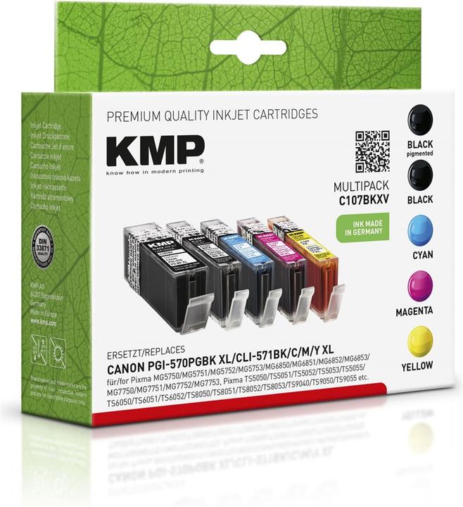 Produktbild KMP C107BKXV (M, C, Y, BK, PGBK)