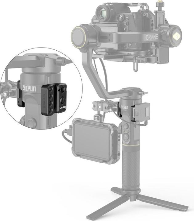Actual product image SmallRig Side Mounting Plate for ZHIYUN CRANE 2S Handheld Stabilizer 2995 (Mounting bracket)