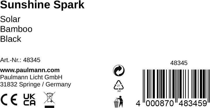 Actual product image Pauleen Spark solar lantern (1 x)